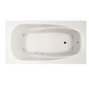 60 x 32 in. Whirlpool Drop-In Bathtub with End Drain in Biscuit