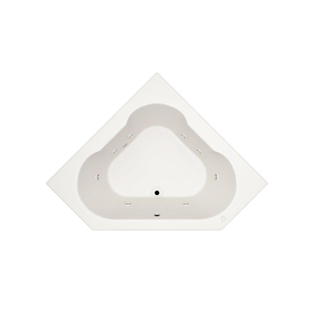PROFLO&reg; Biscuit 60 x 60 in. Soaker Corner Bathtub 