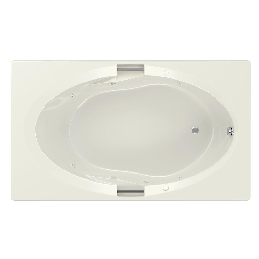 PROFLO&reg; Biscuit 72 x 42 in. Whirlpool Drop-In Bathtub 