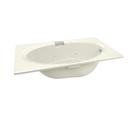 72 x 42 in. Whirlpool Drop-In Bathtub with End Drain in Biscuit