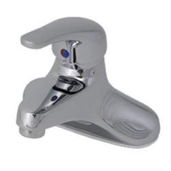 Single Handle Lever Deck Mount Service Faucet in Polished Chrome