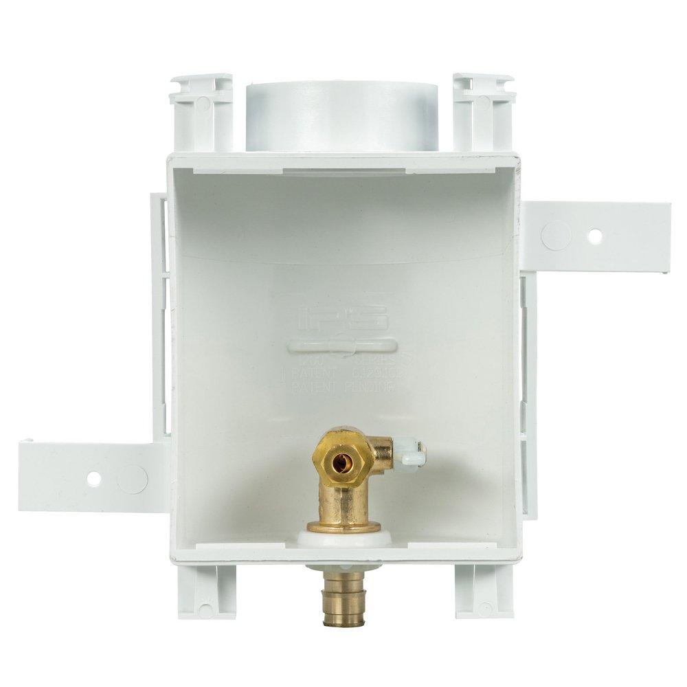 Water-Tite Polished Chrome 3-53/100 x 6-1/2 x 6-7/8 in. Ice Maker Outlet Box 