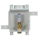 Water-Tite Polished Chrome 3-53/100 x 6-1/2 x 6-7/8 in. Ice Maker Outlet Box 