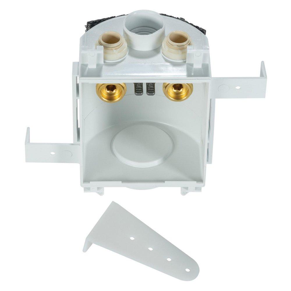 Water-Tite Polished Chrome 7 in x 5-1/4 in x 4-1/2 in Washing Machine Supply Box 