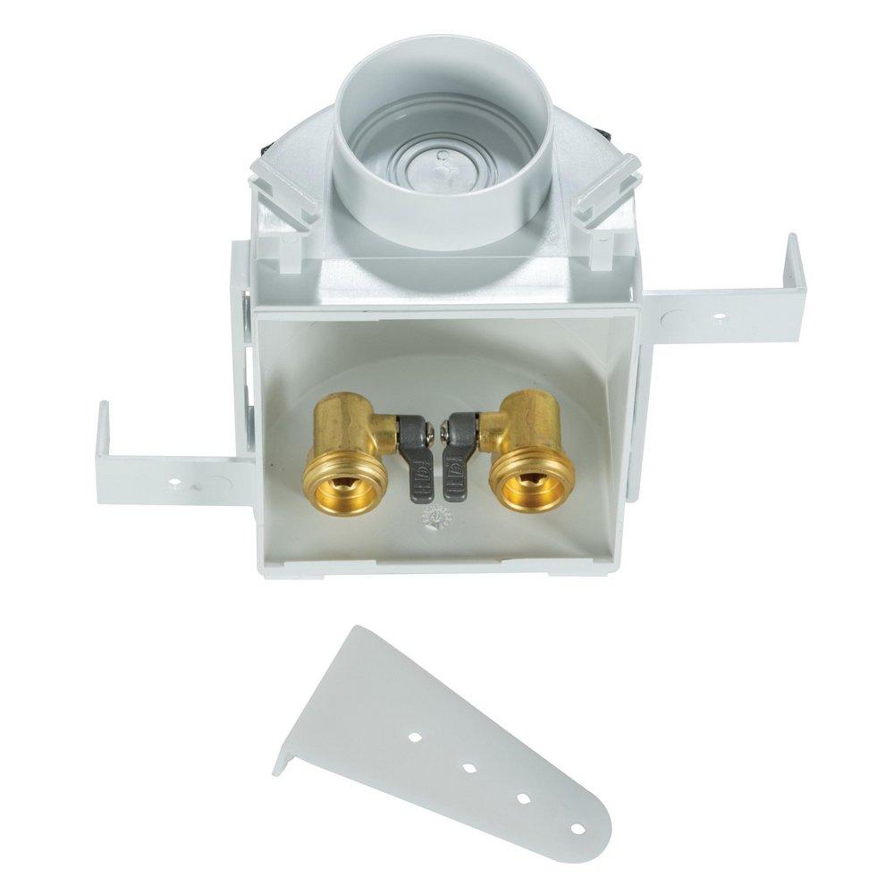 Water-Tite Polished Chrome 7 in x 5-1/4 in x 4-1/2 in Washing Machine Supply Box 