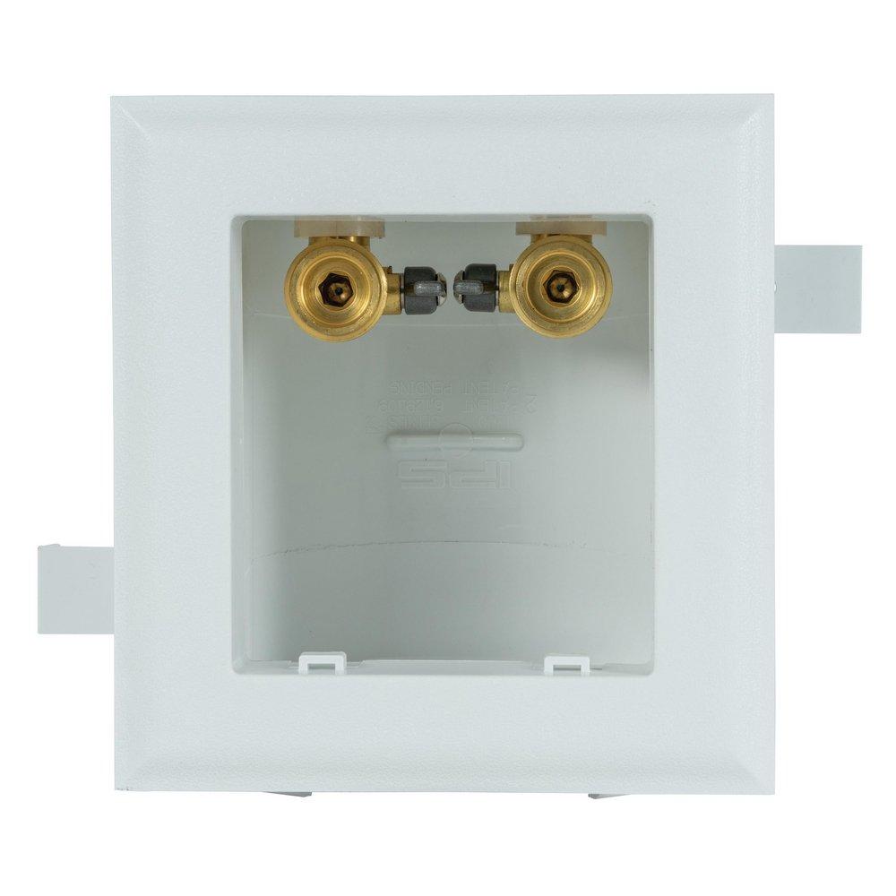 Water-Tite Polished Chrome 7 in x 5-1/4 in x 4-1/2 in Washing Machine Supply Box 