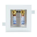 Single Box Fire-Rated Washing Machine CPVC Supply Box with Hammer Arrestor, Contractor Pack