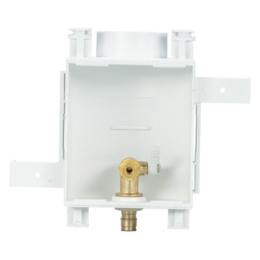 Water-Tite Polished Chrome 3-3/4 x 6-1/2 x 6-7/8 in. Ice Maker Outlet Box 