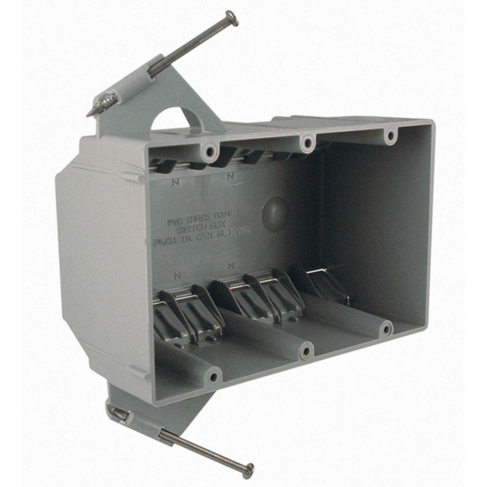 RACO Grey Box with Captive Nail 