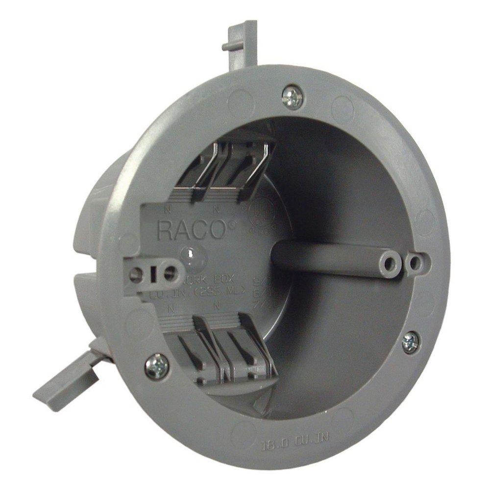 RACO Grey Non-Metallic Round Box 