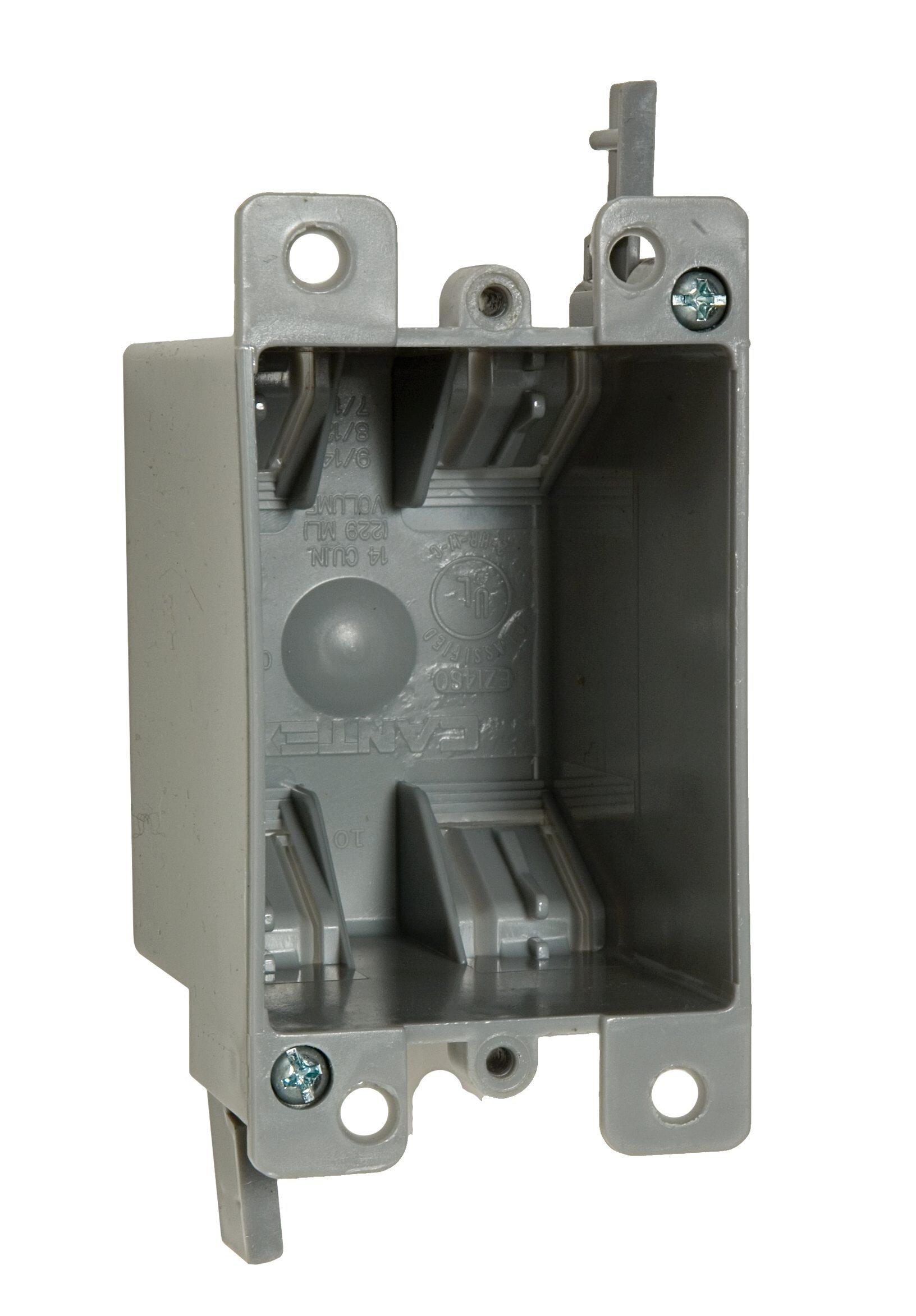 RACO Grey Single Device Non-Metallic Old Work Cable Box 