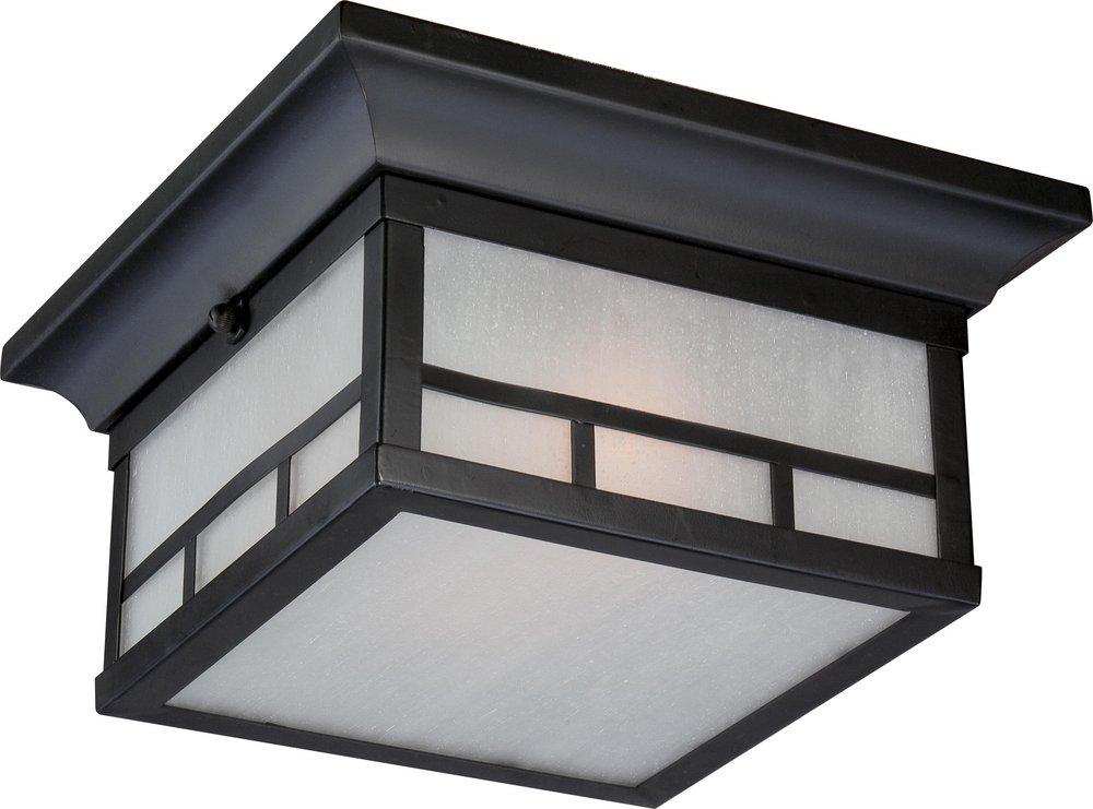 NUVO Stone Black 11 in. 2-Light 60W Ceiling Fixture 