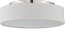 13 in. 16W 1-Light LED Flush Mount Ceiling Fixture in Polished Nickel