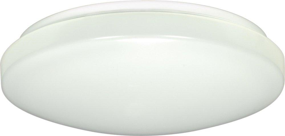 NUVO White 3-1/8 x 11-5/8 in. Medium Round Ceiling Light Fixture 