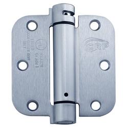 3-1/2 in. Full Mortise Spring Hinge in Satin Chrome