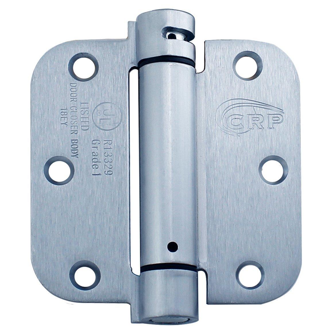 Cal-Royal Satin Chrome 3-1/2 in. Full Mortise Spring Hinge 