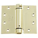 Cal-Royal Bright Brass 4-1/2 in. Full Mortise Square Corner Spring Hinge 