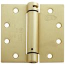 Cal-Royal Satin Brass 4-1/2 in. Full Mortise Square Corner Spring Hinge 