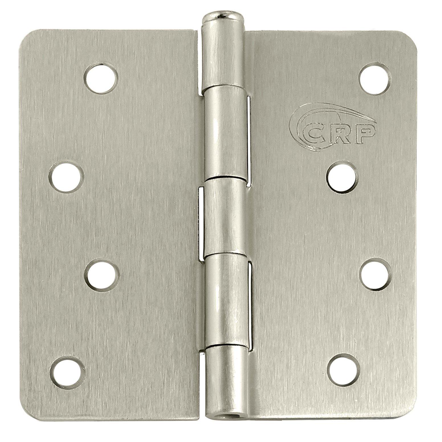 Cal-Royal Satin Nickel 4 in. Full Mortise Plain Bearing Hinge 