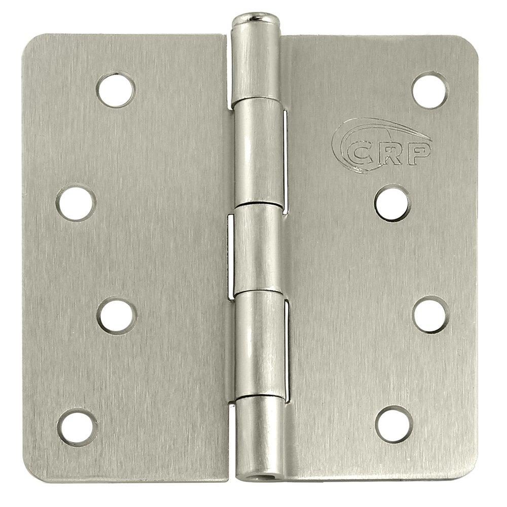 Cal-Royal Satin Nickel 4 in. Full Mortise Plain Bearing Hinge 