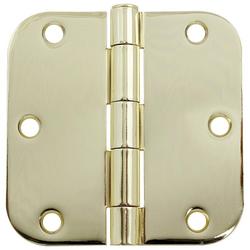 3-1/2 in. Full Mortise Plain Bearing Hinge in Bright Brass