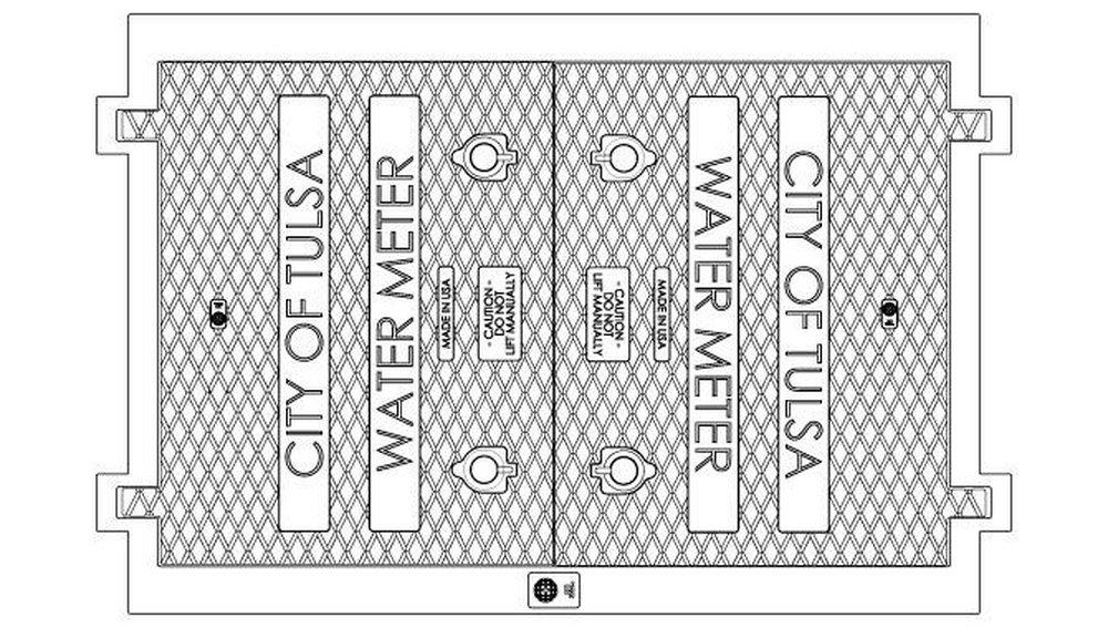 EJ 30 x 48 in. City of Tulsa Aluminum Hatch Cover 