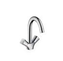 Hansgrohe Polished Chrome Two Handle Centerset Bathroom Sink Faucet 