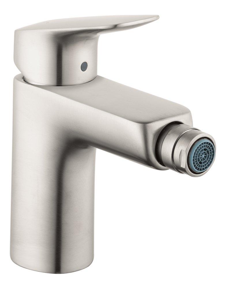 Hansgrohe Brushed Nickel Bidet Faucet with Single Lever Handle 