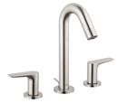 Hansgrohe Brushed Nickel Two Handle Widespread Bathroom Sink Faucet 