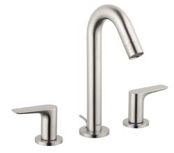 Two Handle Widespread Bathroom Sink Faucet in Brushed Nickel