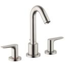 Hansgrohe Brushed Nickel 5.8 gpm 3-Hole Deck Mount Roman Tub Trim with Double Lever Handle 
