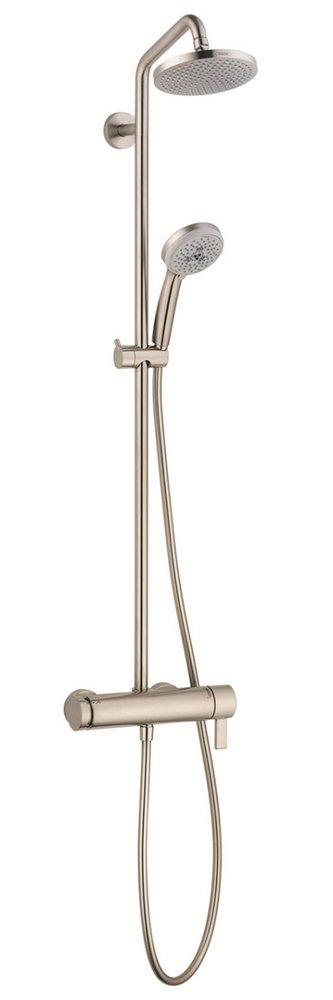 Hansgrohe Brushed Nickel Two Handle Single Function Shower System 