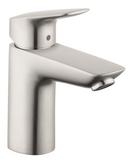 Hansgrohe Brushed Nickel Single Handle Monoblock Bathroom Sink Faucet 