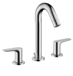 Two Handle Widespread Bathroom Sink Faucet in Polished Chrome