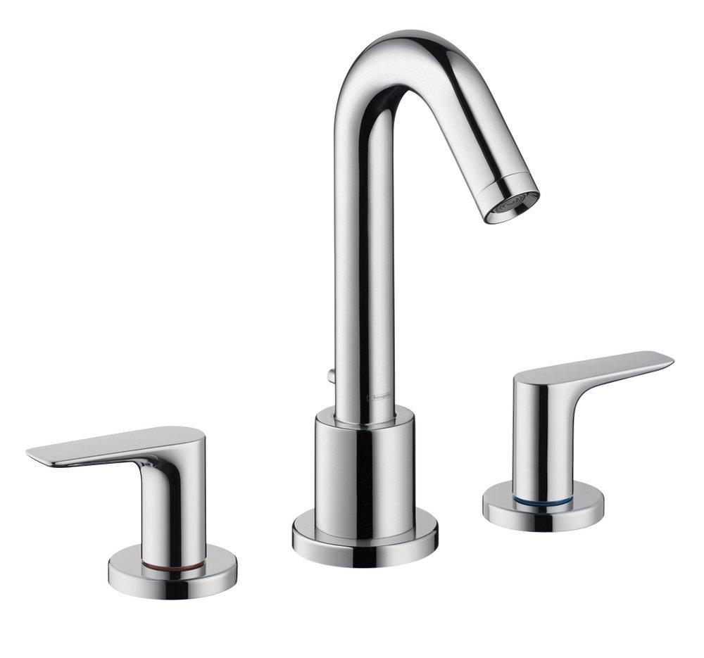 Hansgrohe Polished Chrome 5.8 gpm 3-Hole Deck Mount Roman Tub Trim with Double Lever Handle 