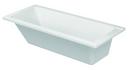 Duravit White 66-93/100 x 29-1/2 in. Soaker Drop-In Bathtub with Reversible Drain 