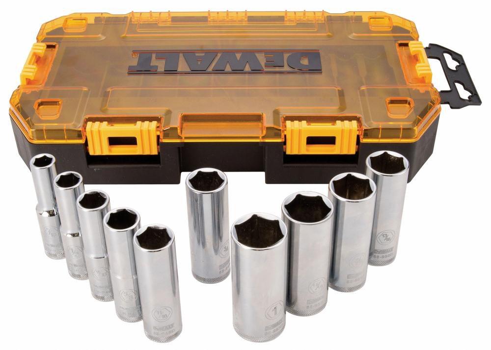 DEWALT 10-Piece Driver Deep Socket Set 