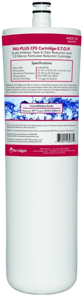Nu-Calgon Red 0.5 Micron Phosphate Water Filtration System Cartridge Stop 