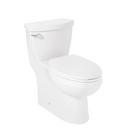 1.28 gpf High Effiency Elongated One Piece Toilet with Skirted Bowl and Seat in White