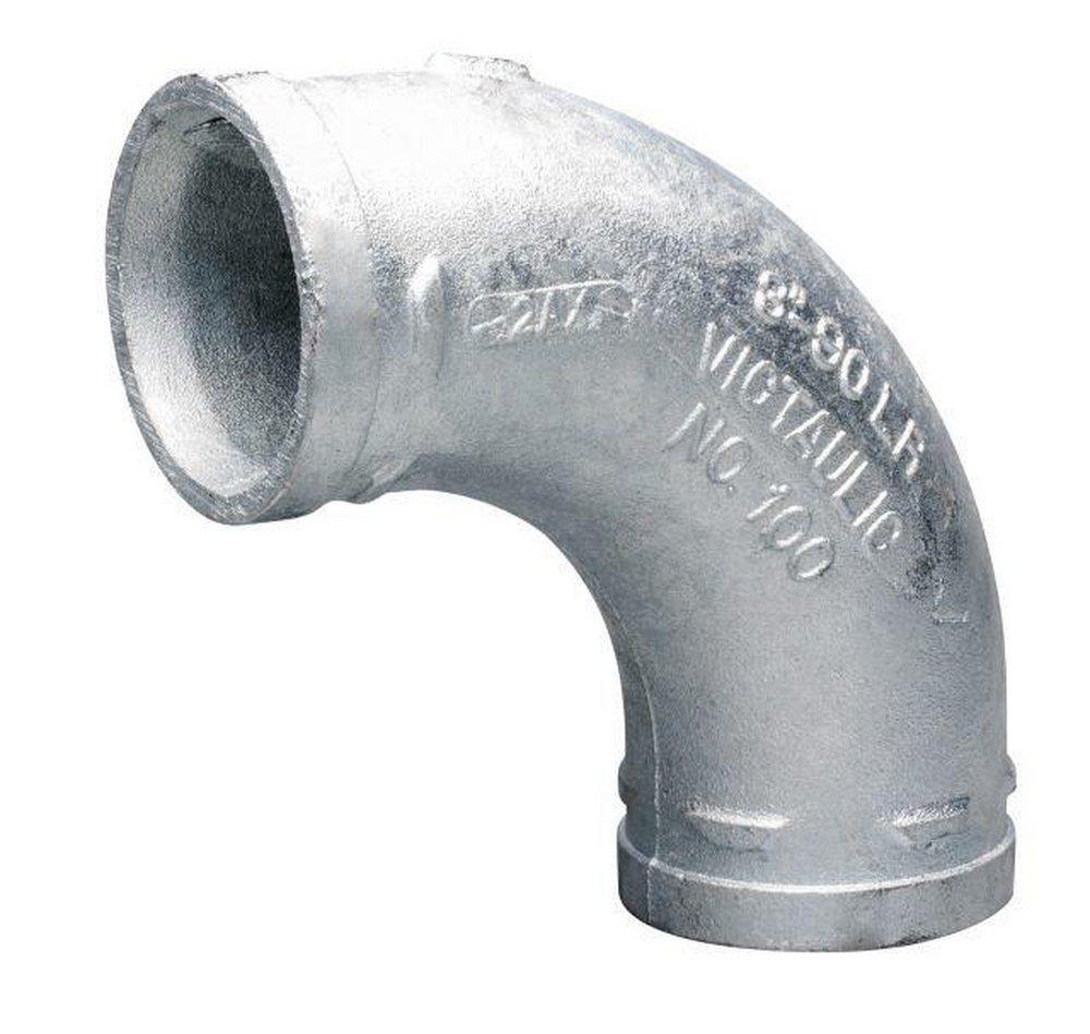 2 Galvanized Grooved LR 90 Elbow 100 