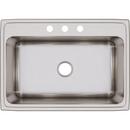 Elkay Lustrous Satin 31 x 22 in. Stainless Steel Single Bowl Drop-in Kitchen Sink in Lustrous Satin 