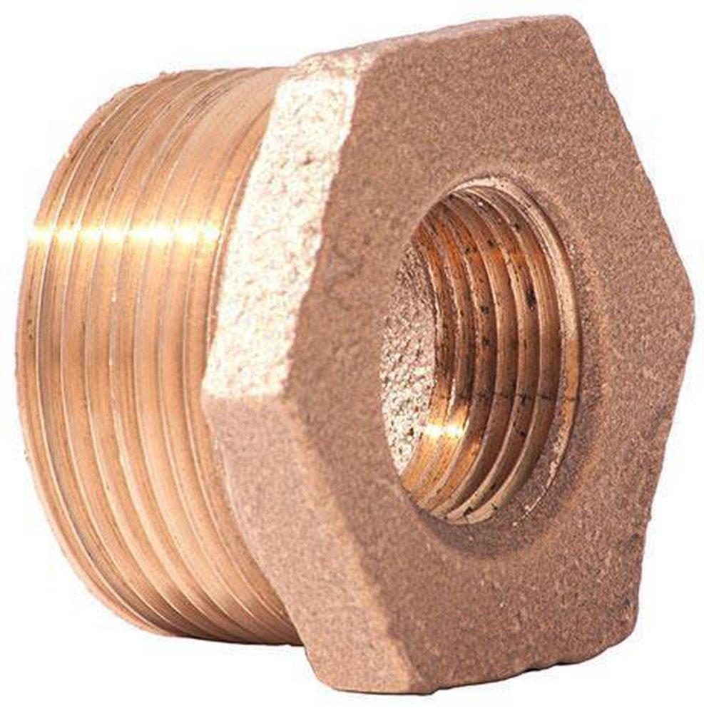 MNPT x FNPT Brass Reducing Hex Head Bushing 