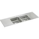 66 x 22 in. 4 Hole Stainless Steel Double Bowl Drop-in Kitchen Sink in Lustrous Satin