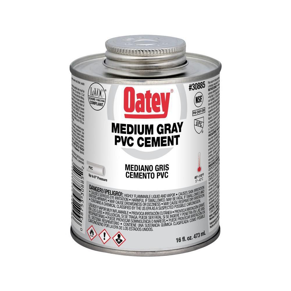 Oatey&reg; Grey Plastic Grey Pipe Cement 