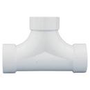 White PVC DWV 2-Way Cleanout Tee 