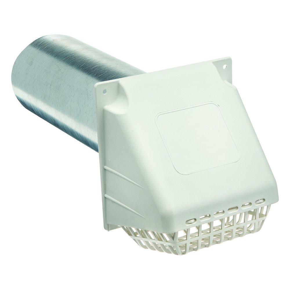 Deflecto White 4 in. Dryer Vent Hood 