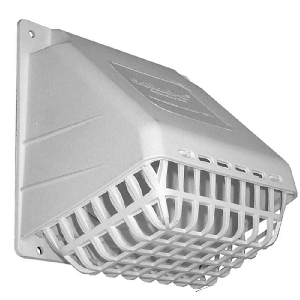 Deflecto White 3 in. Dryer Vent Hood Calcium Filled Polypropylene and Styrene 