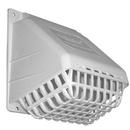 3 in. Dryer Vent Hood in White Calcium Filled Polypropylene and Styrene