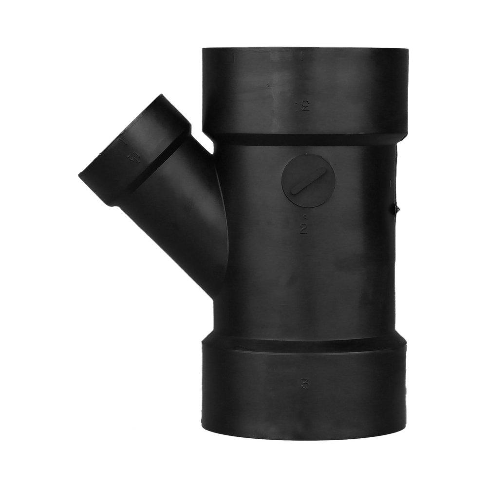Black ABS DWV Wye 