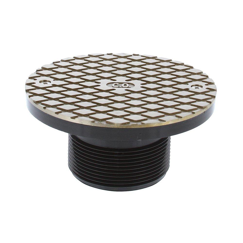Jones Stephens Nickel Bronze 3 in. Plastic Spud and Cover 